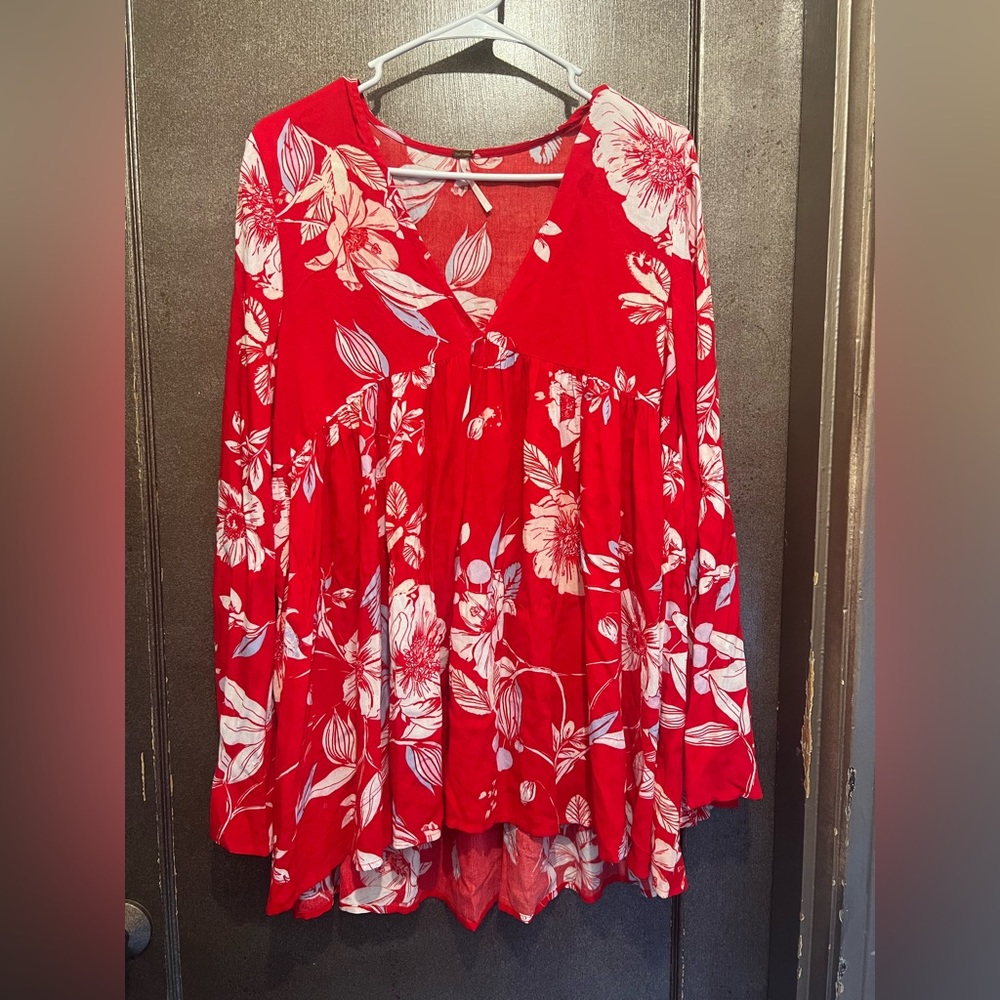 Free People Flowy Floral Minidress